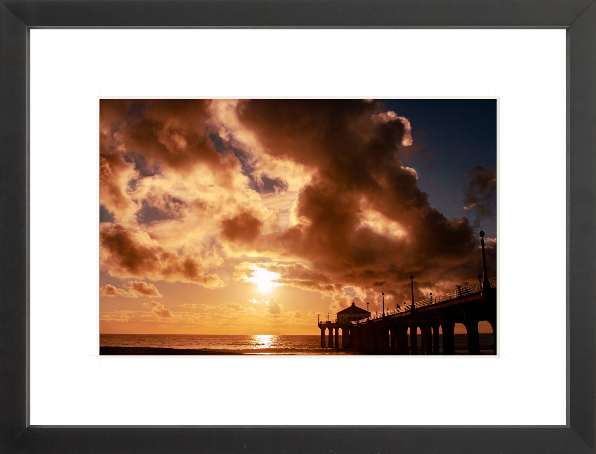 #Framed Print_12x8"_Black